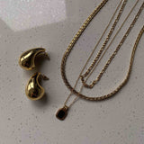 Anke Chain Necklace - Black Onyx