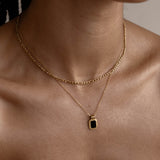 Anke Chain Necklace - Black Onyx