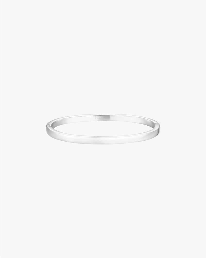 Phoebe Bangle - Bright Silver