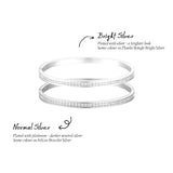 Avery Bangle - Bright Silver