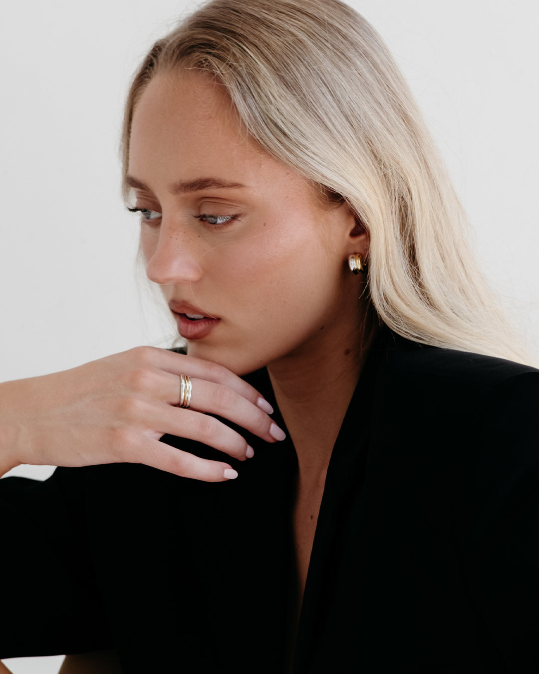 Phoebe Ringer Phoebe Ring - Bright Silver – Bare Jewellery
