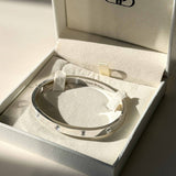 Blanca Bangle - Bright Silver