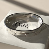 Blanca Bangle Thin - Bright Silver