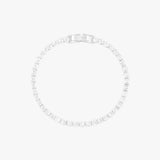 Charlotte Bracelet 3mm - Bright Silver