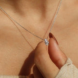Iriss Necklace Pear - Silver