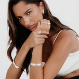 Blanca Bangle - Bright Silver