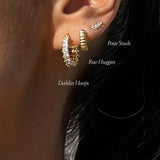 Posie Studs - Gold