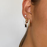 Agni Earrings - Black Onyx