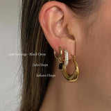 Agni Earrings - Black Onyx